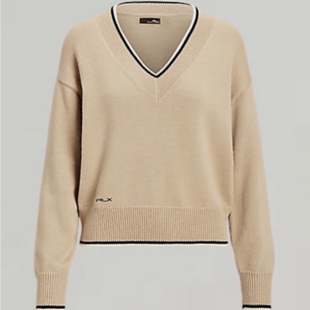 RLX RALPH LAUREN LS Cricket Sweater Classic Khaki Heather - XS